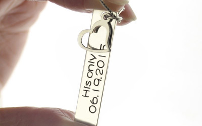 Your Love Story in Silver: Engraved Couple Name Necklaces
