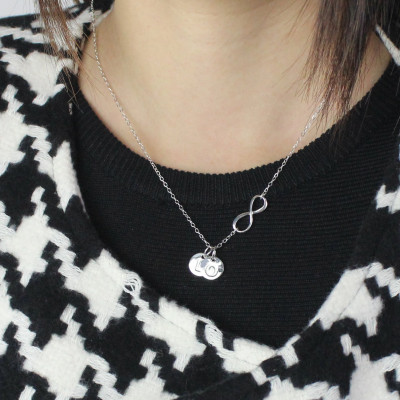 Personalised Infinity Initials Necklace - Perfect for Sisters and Friends