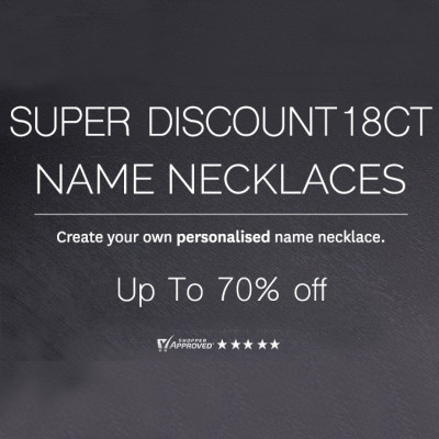 Up To 70% Off - Gold Name Necklace & Rings - Discount Selection - By The Name Necklace;