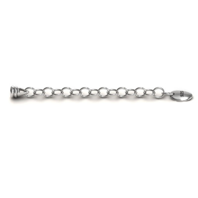 Customised Sterling Silver Snake Chain Bracelet with 1.5" Extender
