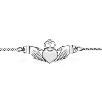 Custom Classic Claddagh Bracelet - High Quality Personalised Gift