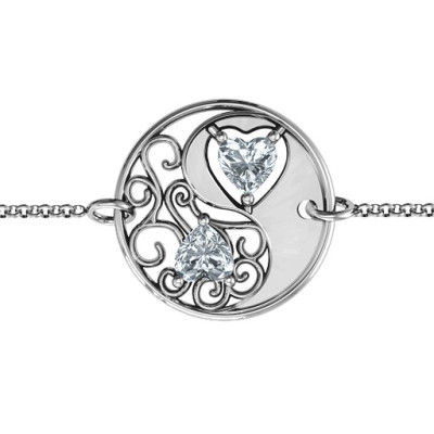 Personalised Love, Life and Balance Bracelet - Unique Customisable Wrist Jewellery.