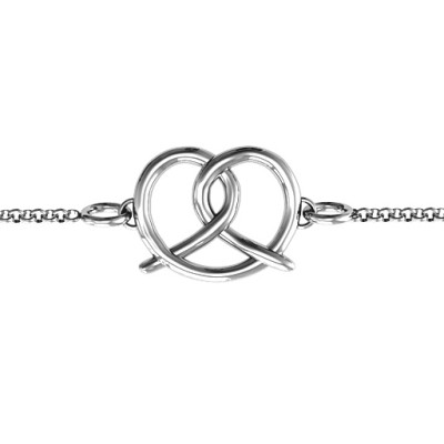 Custom Engraved Love Knot Bracelet