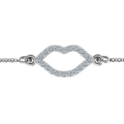 Customised Shiny Lip Jewellery Bracelet