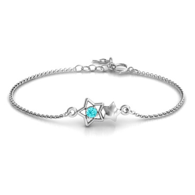 Personalised Me and My Shadow Star Bracelet - By The Name Necklace;