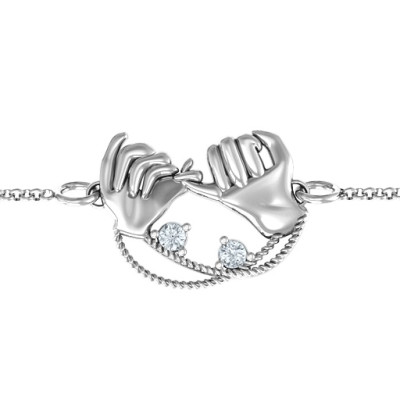 Personalised Pink Swear Bracelet -customisable jewellery - Making Promises