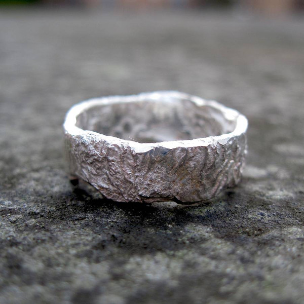 Sterling Silver Rocky Outcrop Style Ring