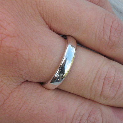 Handmade Silver Comfort Fit Ring - Jewellery for Men & Women
