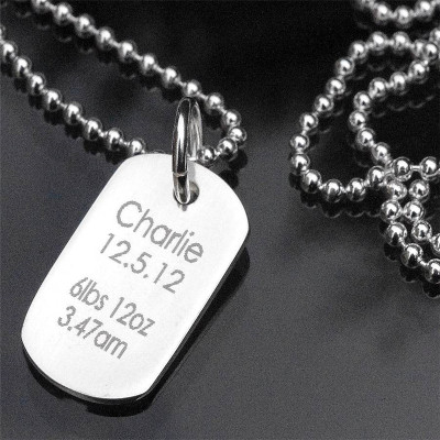 Customised Engraved Dog Tag - Your Text Here