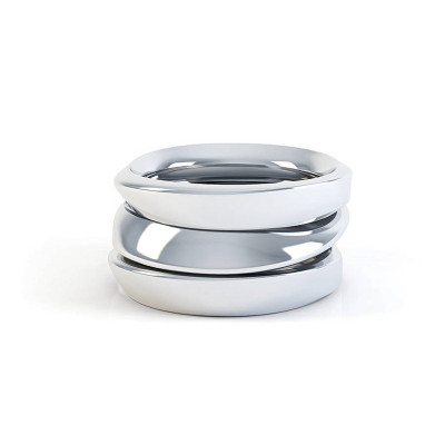 Sterling Silver Eternity Band with Intertwined Design