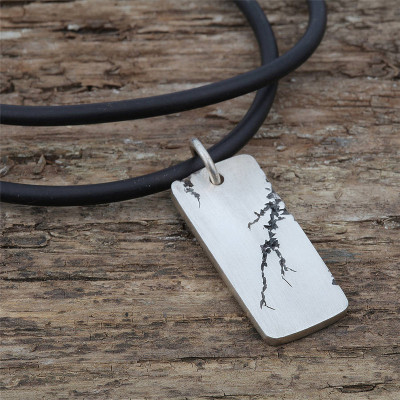 Silver Mens Strike Pendant