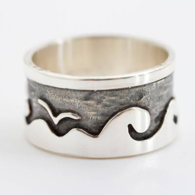 Customised "Beside the Sea" Ring - Perfect as a Personal Gift