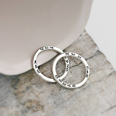 Personalised Word Ring - By The Name Necklace;