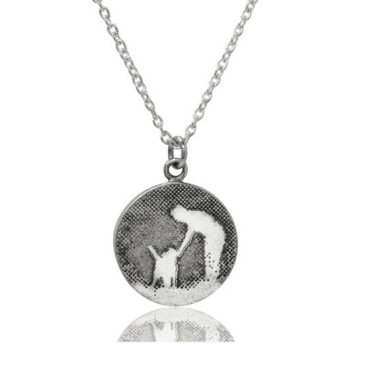 Personalised Walk With Me Dog Necklace - By The Name Necklace;