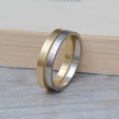 2mm Flat Stackable Wedding Band Ring for Weddings
