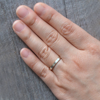 2mm Flat Stackable Wedding Band Ring for Weddings