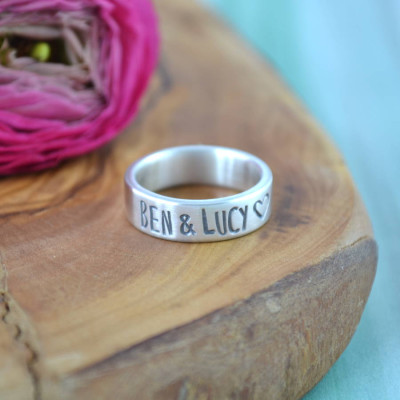 Customised Silver Wedding Rings for Couples