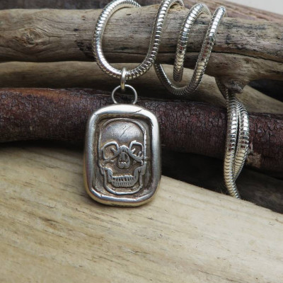 Day of the Dead Skeleton Pendant Necklace