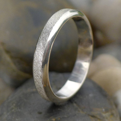 Sterling Silver Diamond Cut Textured Ring