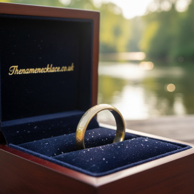 18ct Gold Hammered Ring - Yellow Gold or Rose Gold