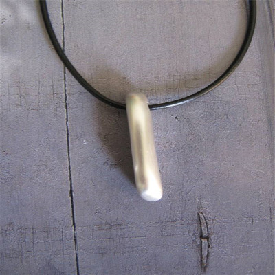 Silver Long Heavy Pendant