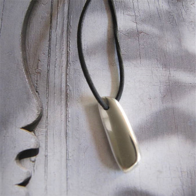 Silver Long Heavy Pendant