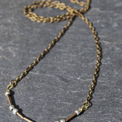 Trendy Morse Code Pendant Necklace