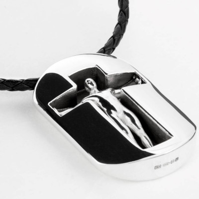 Mens Jewellery Tag Pendant Necklace