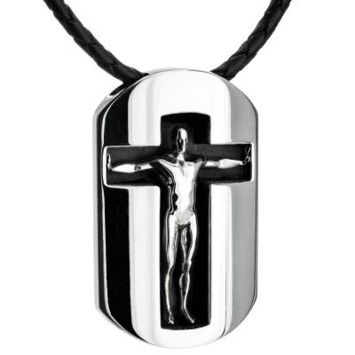 Mens Jewellery Tag Pendant Necklace