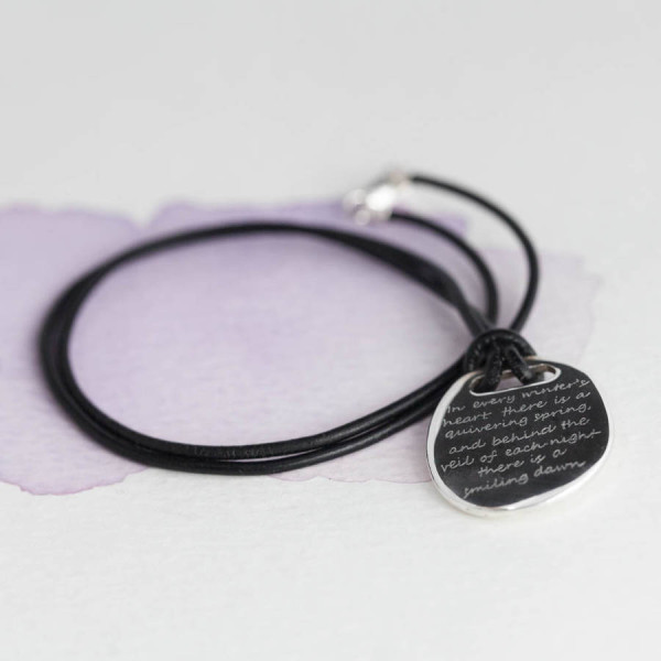 Men's Silver "Life Is Beautiful" Necklace