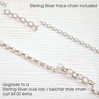 Personalised Men's Sterling Silver Monogram Necklace