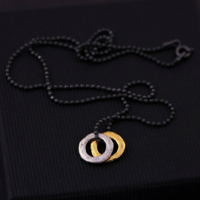 Mens Multi-Metal Eternity Necklace