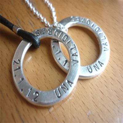Personalised Wedding Necklaces for the Bride and Groom - Gifts for Couples