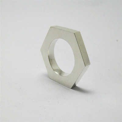 Silver Plated Nut Ring Jewellery Accessory