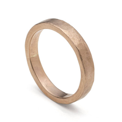 Organic 18K Gold Textured Ring
