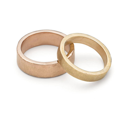 Organic 18K Gold Textured Ring
