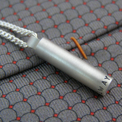 Customisable Engraved Bullet Necklace
