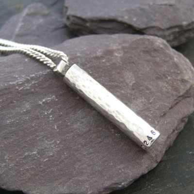 Customisable Engraved Bullet Necklace