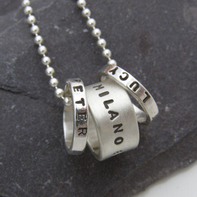Custom Hoop Necklace - Personalised Jewellery Gift