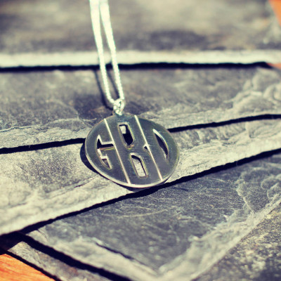 Personalised Mens Monogram Necklace - By The Name Necklace;