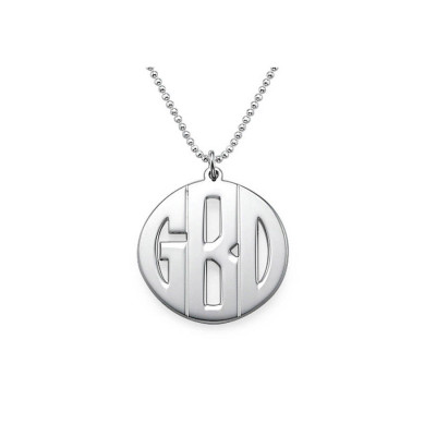 Custom Engraved Men's Initial Necklace