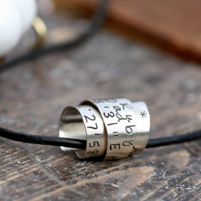 Personalised Men's Secret Scroll Necklace