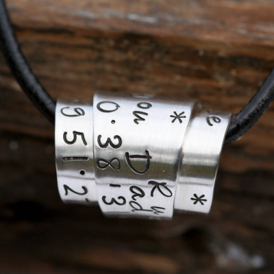 Personalised Men's Secret Scroll Necklace