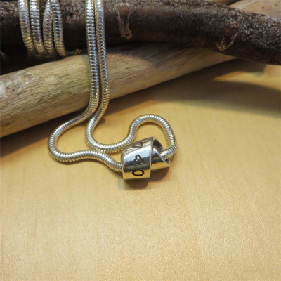 Custom Silver Infinity Pendant Necklace