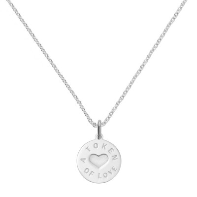 Custom Engraved Silver & Gold "I Love You" Necklace