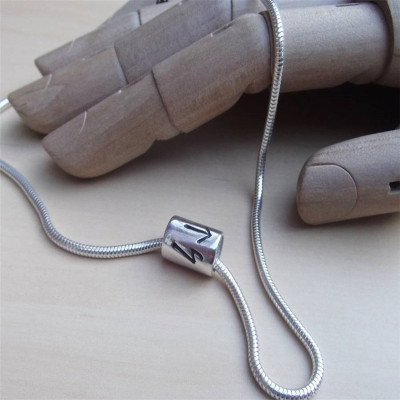 Custom Engraved Silver Rune Pendant Necklace