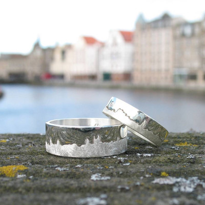Customisable Cityscape Jewellery Ring