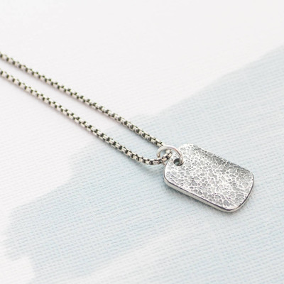 Custom Engraved Dog Tag Necklace For Baby Birth Stats