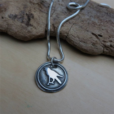 Silver Raven Pendant