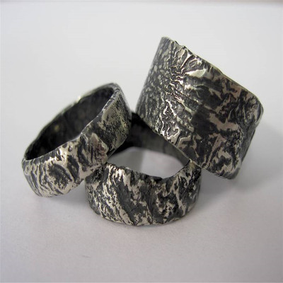 Sterling Silver Rocky Outcrop Style Ring